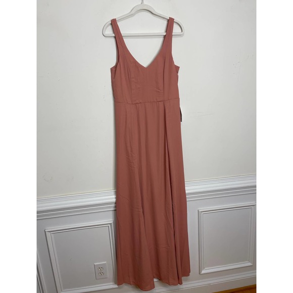 Show Me Your Mumu Jenn Maxi Dress Rustic Mauve Crisp XXS Sleeveless Bridesmaid - Picture 6 of 9